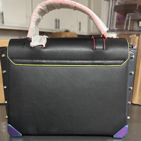 Michael Kors Black Handbag with Iridescent Hardware - Picture 6 of 7